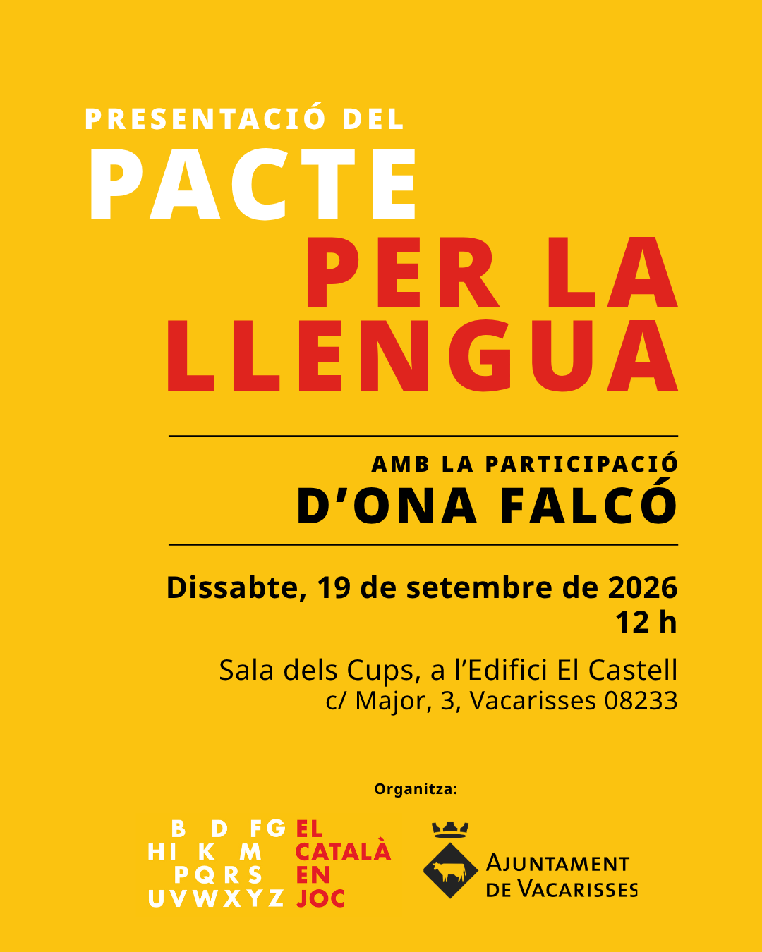 Presentació Pacte per la llengua Vacarisses