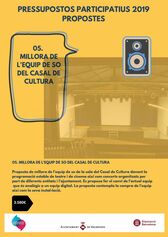 Millora equip de so